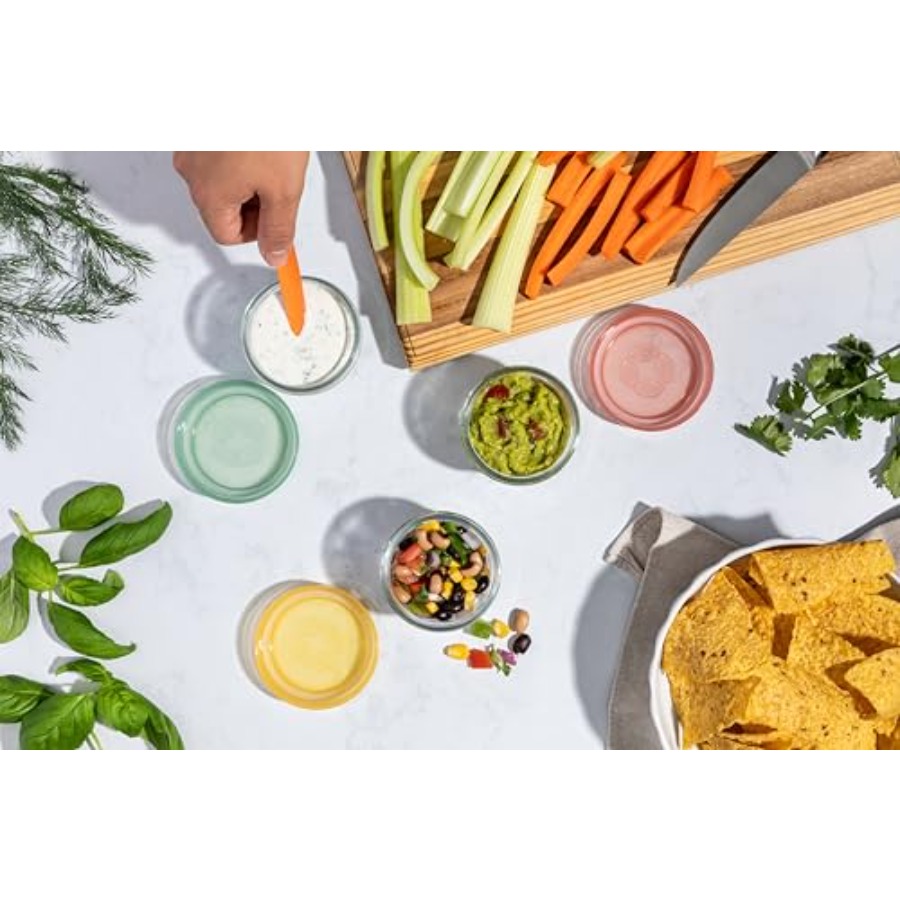 Color Lock Glass Meal Prep Set - Food Storage Containers 评论和价格