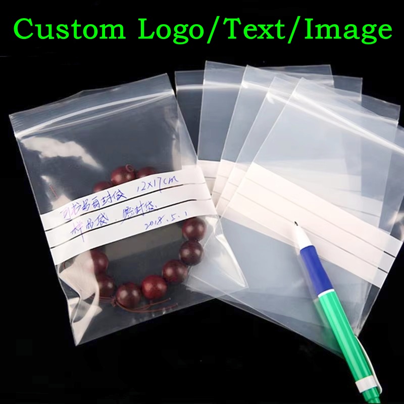 200PCS PE Clear Plastic Writin - Food Storage Ziploc Bags 评论和价格