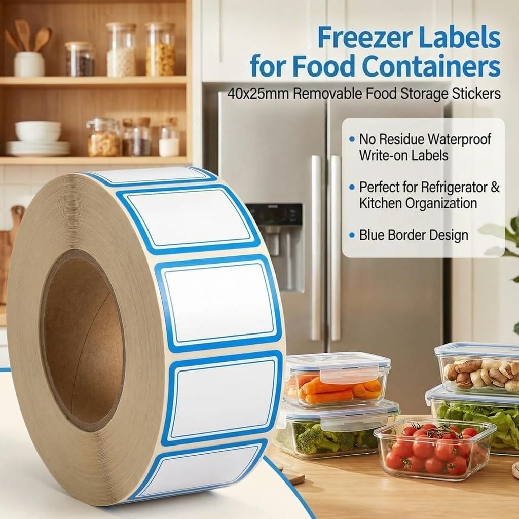 500Pcs 2-Line Freezer Labels,  - Food Storage Jar Labels 评论和价格