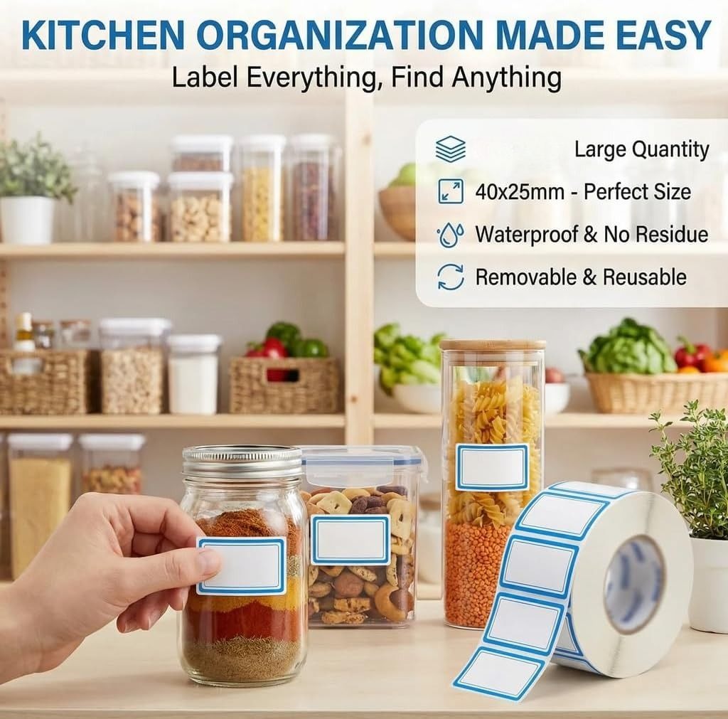 500Pcs 2-Line Freezer Labels,  - Food Storage Jar Labels 评论和价格