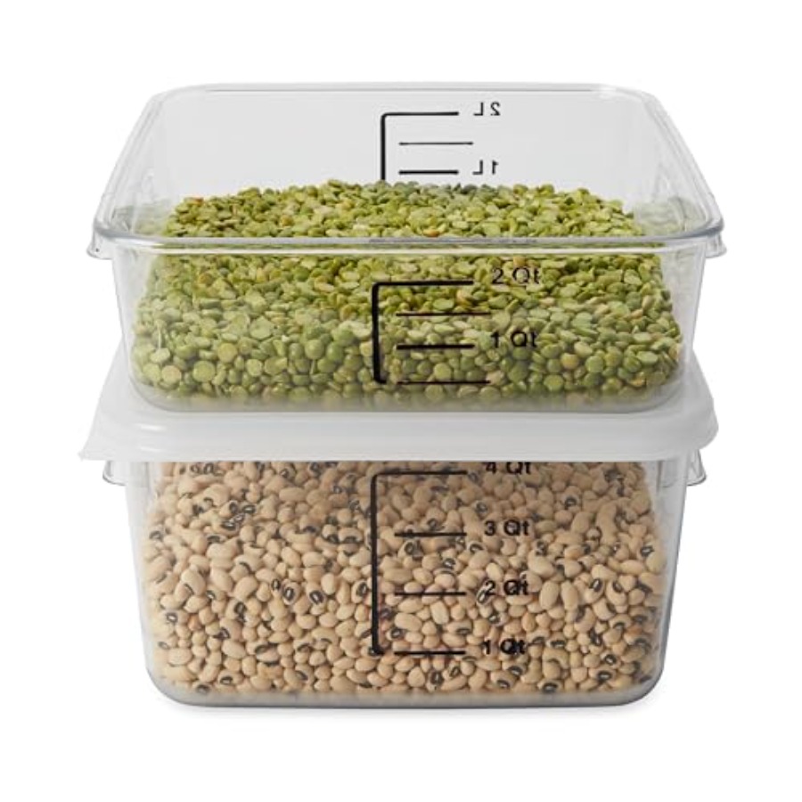 Space Saving Square Food Stora - Food Storage Quart Containers 评论和价格