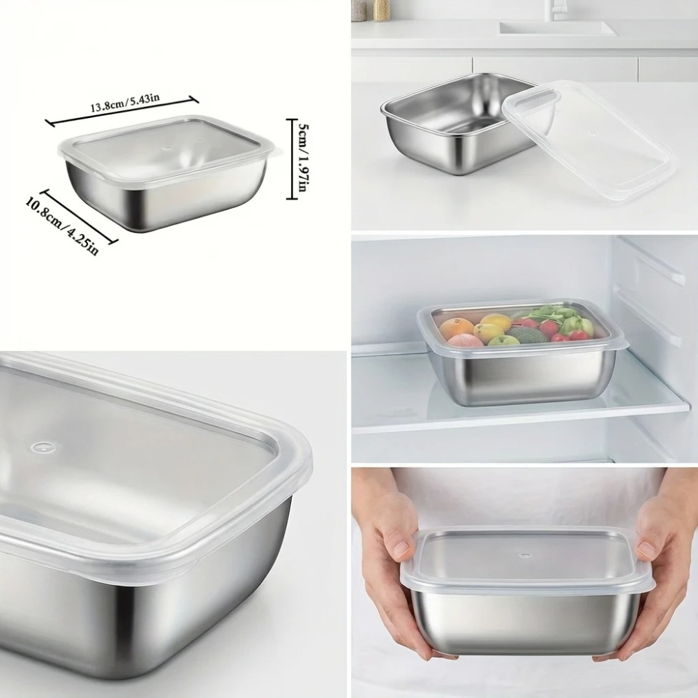 6PCS Stainless Steel Food Stor - Food Storage Box Set 评论和价格