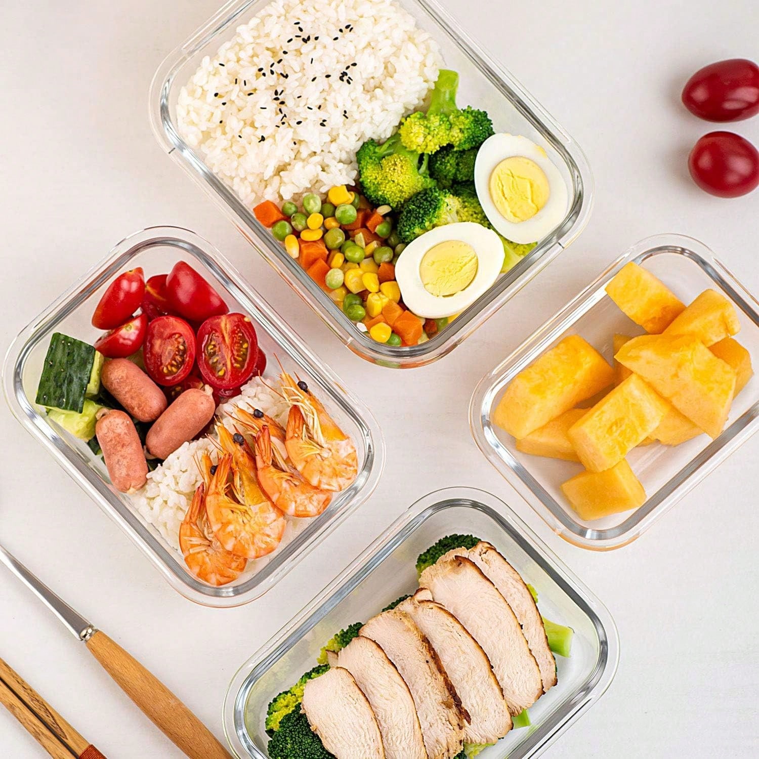 10 Pack Glass Meal Prep Contai - Storage Food Prep 评论和价格
