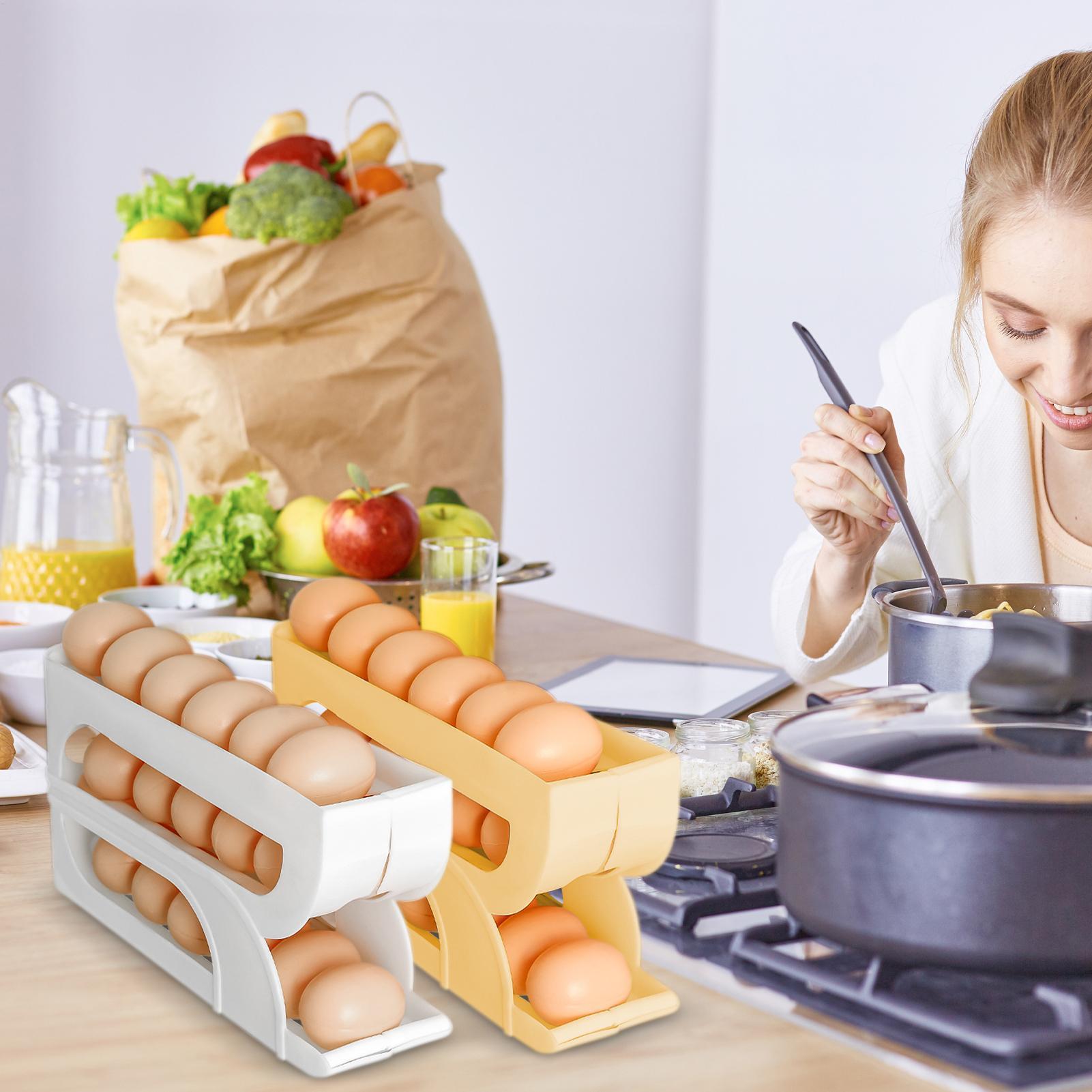 Egg Dispenser for Refrigerator - Food Storage Canister 评论和价格
