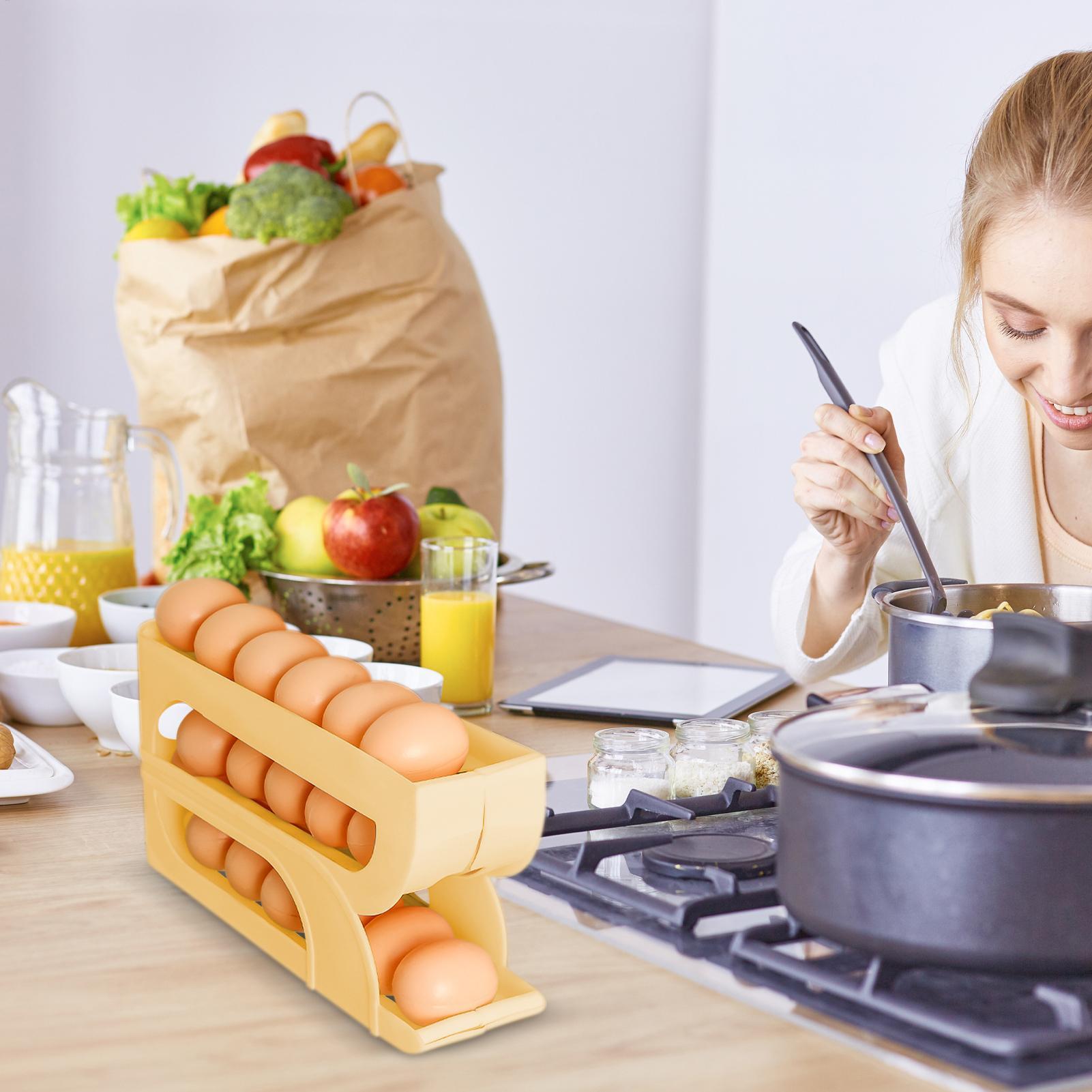 Egg Dispenser for Refrigerator - Food Storage Canister 评论和价格