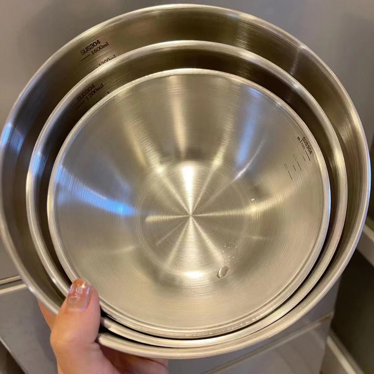 1-3 Stainless Steel Bowl Set w - Food Storage Essentials 评论和价格
