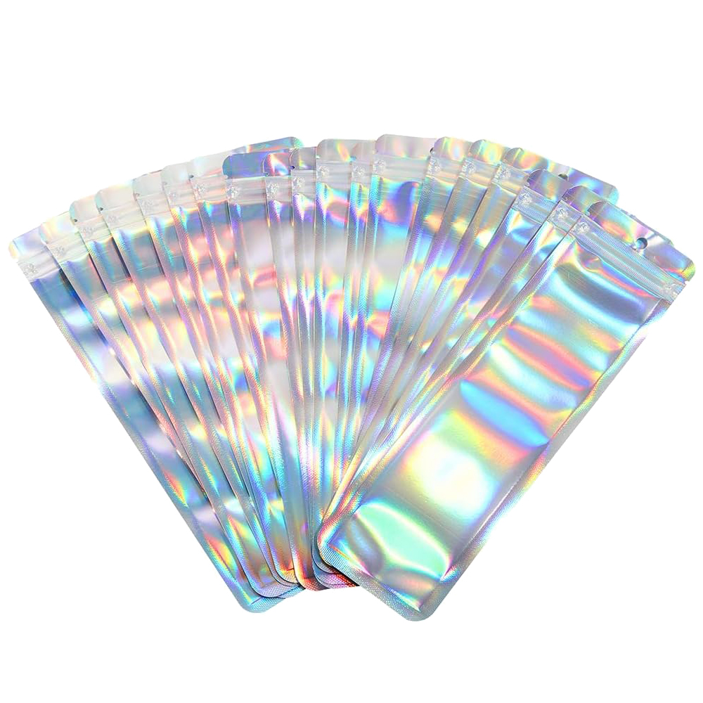 50pcs Long Holographic Packagi - Food Storage Ziploc Bags 评论和价格