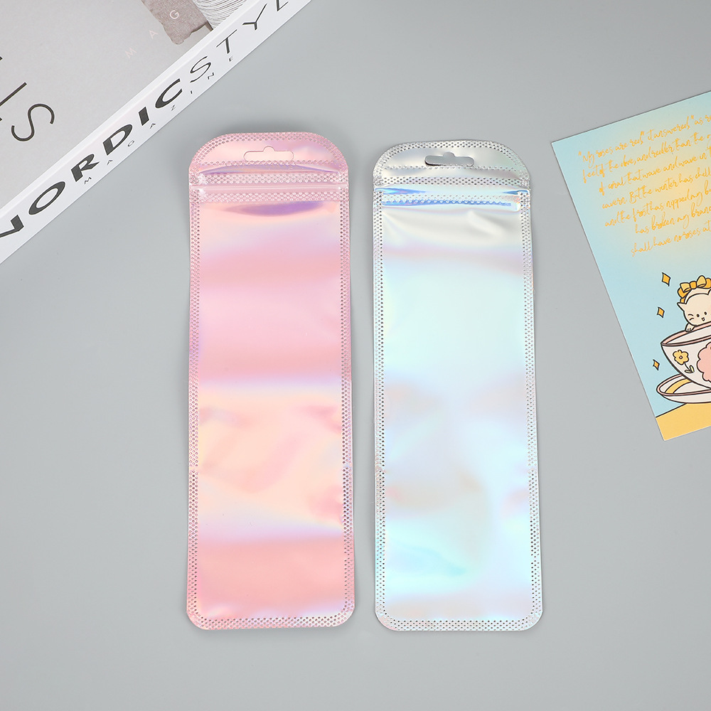 50pcs Long Holographic Packagi - Food Storage Ziploc Bags 评论和价格
