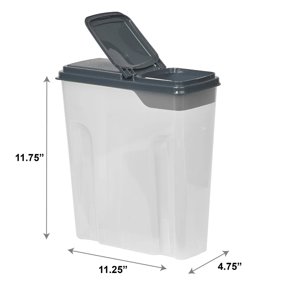 2-Pack Plastic Cereal Dispense - Food Storage Quart Containers 评论和价格