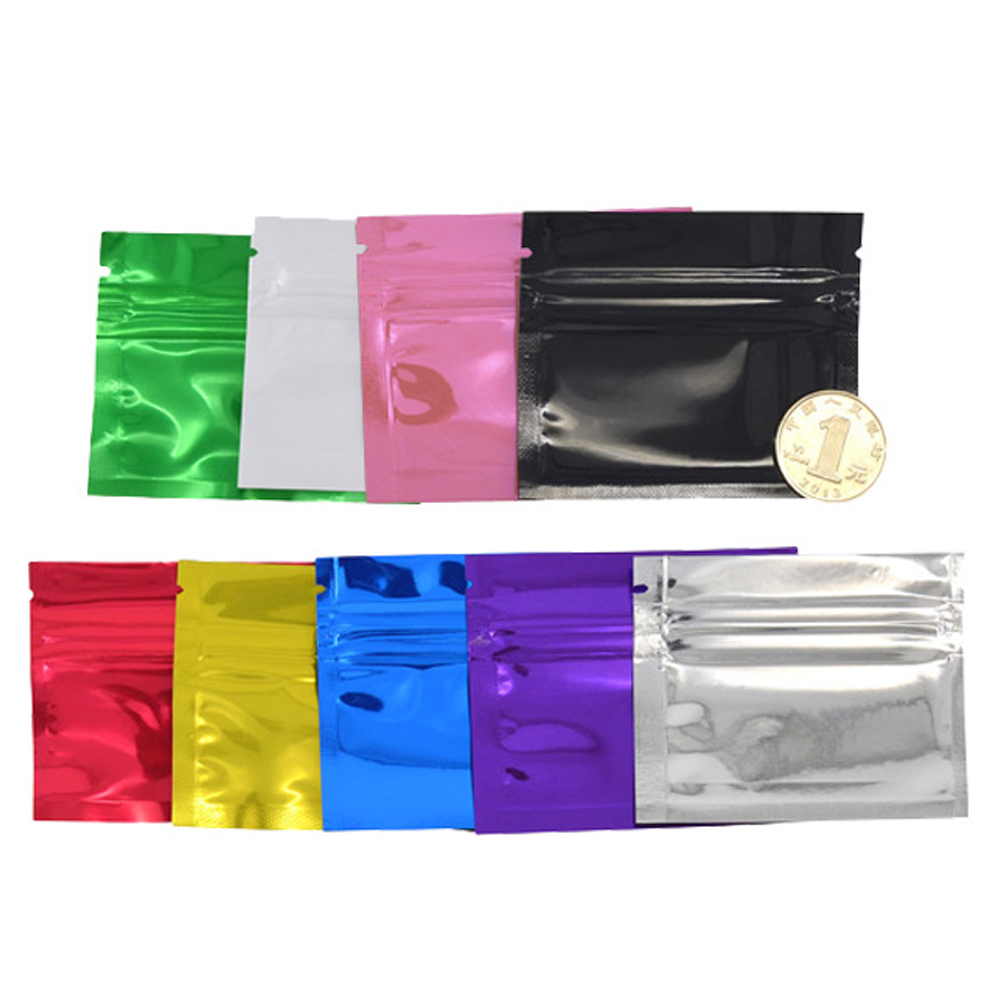 100Pcs Colorful Glossy Aluminu - Food Storage Ziploc Bags 评论和价格