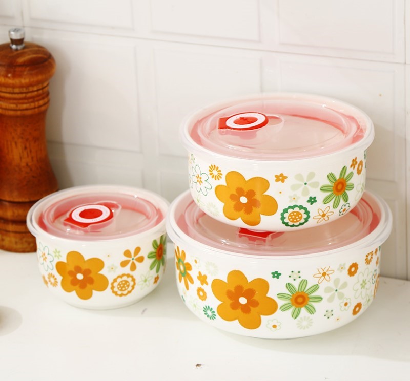 Three-piece set, fine bone chi - Food Storage Containers Set 评论和价格