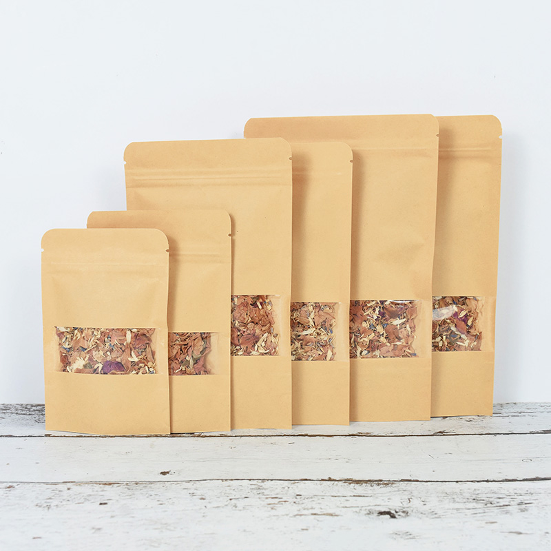 20/50pcs Kraft Paper Zip Lock  - Food Storage Ziploc Bags 评论和价格