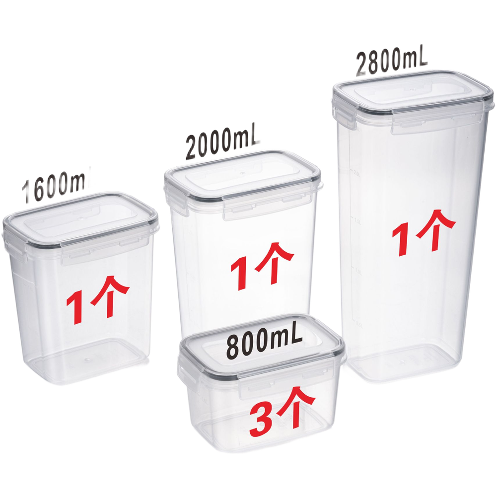 Square Transparent Airtight Fo - Food Storage For Long Term 评论和价格