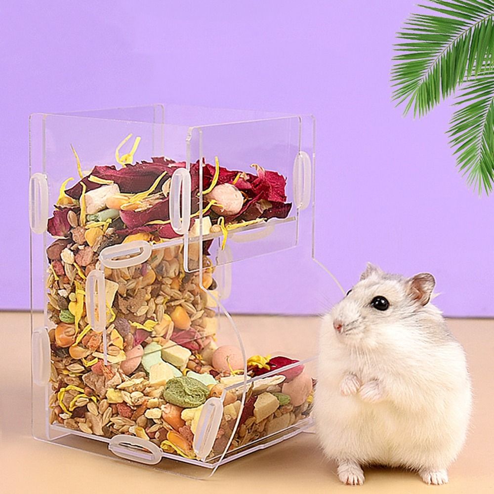 Acrylic Automatic Hamster Food - Food Storage Pet 评论和价格