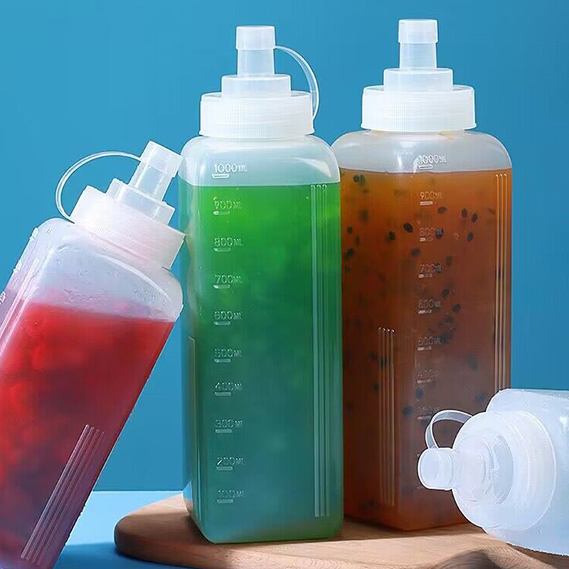 600/800/1000ML Squeeze Condime - Salad Dressing Bottle 评论和价格