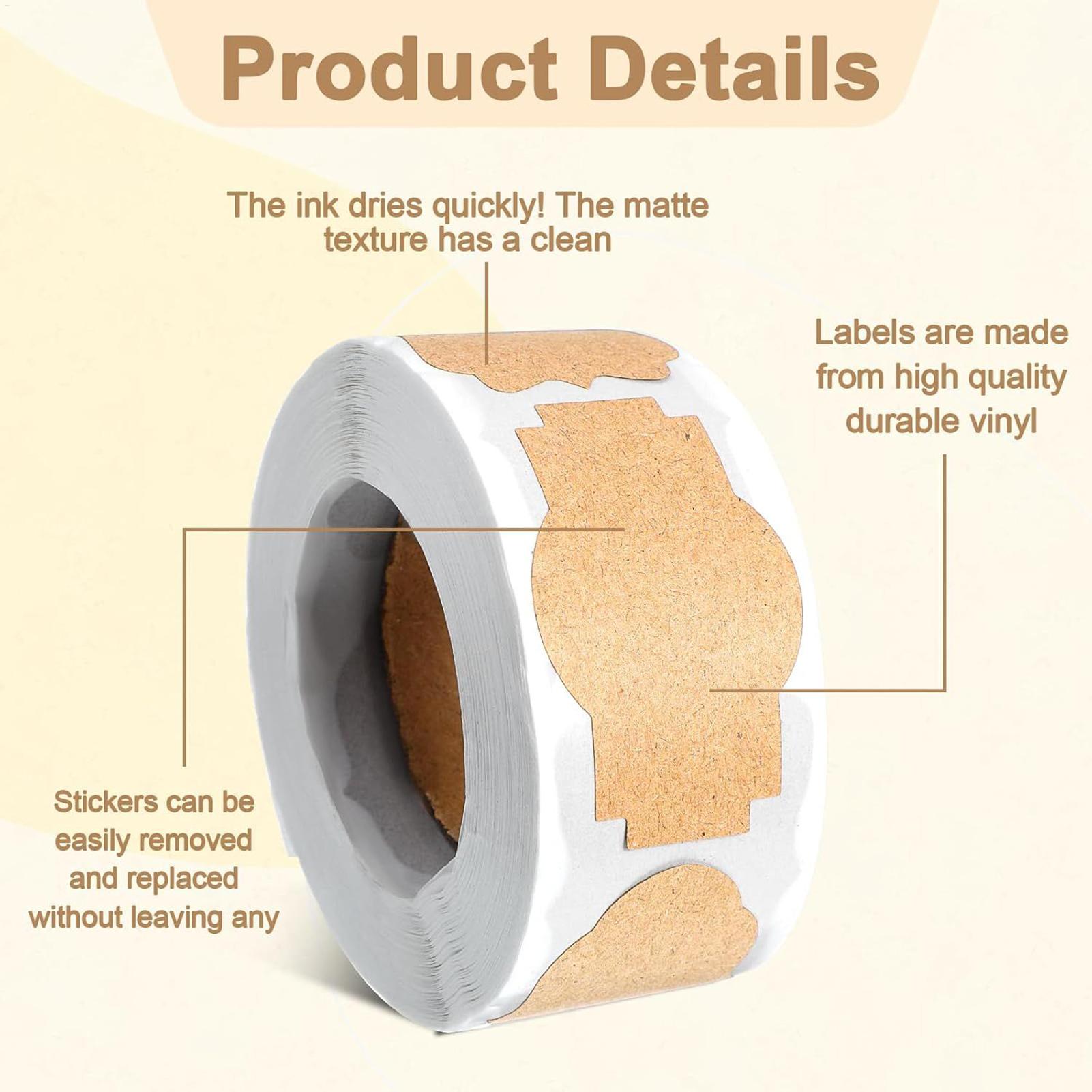 300 PCS Jar Labels Stickers Wr - Food Storage Jar Labels 评论和价格