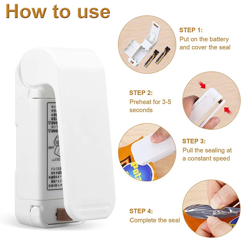 Mini Handheld Heat Sealer, Fas - Food Storage Vacuum Sealer Machine 评论和价格