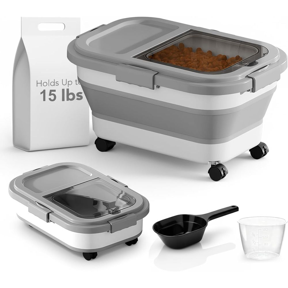 15 Lbs Dog/Cat Food Storage Co - Food Storage Pet 评论和价格
