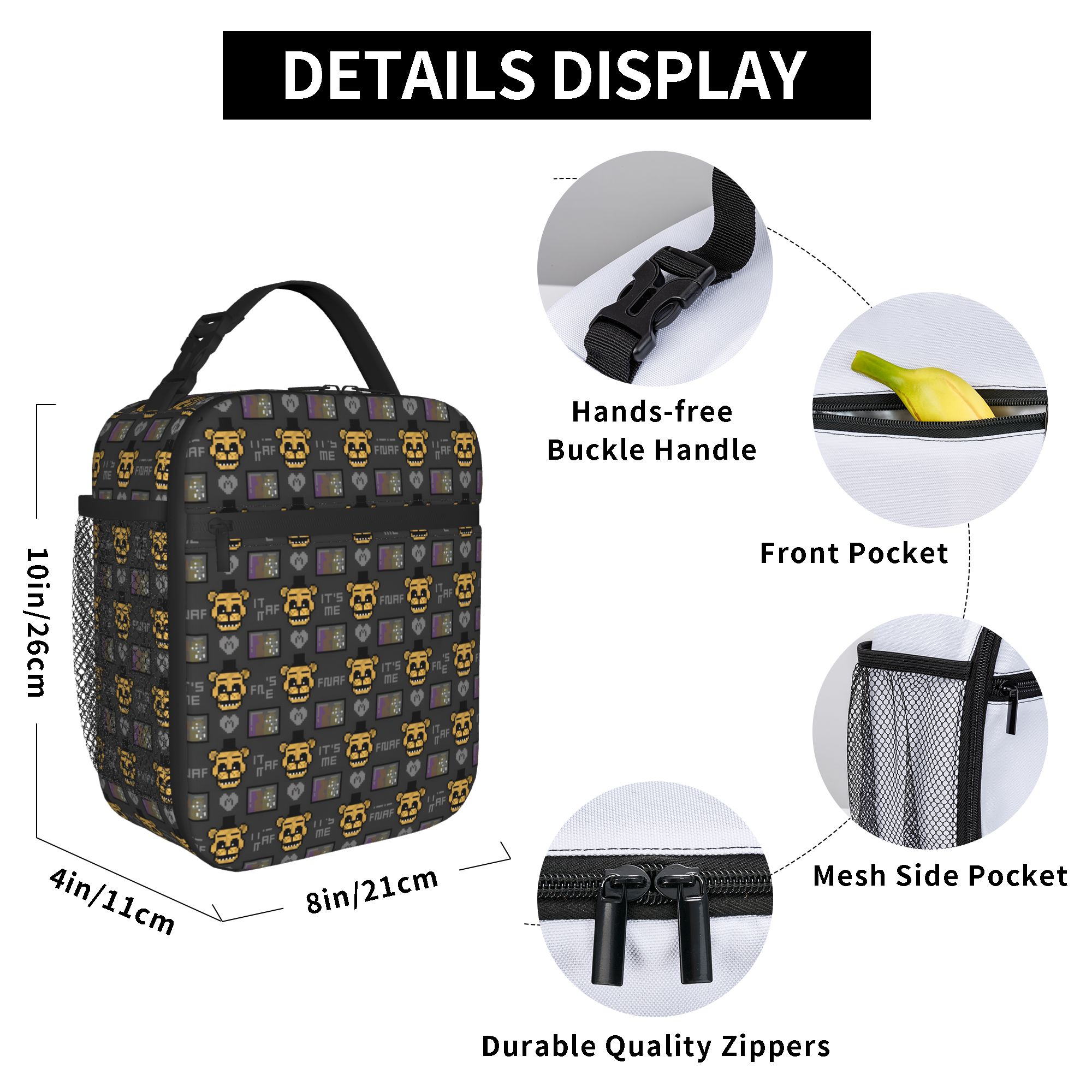Custom FNAF At Freddys Portabl - Food Storage Bag Organizer 评论和价格