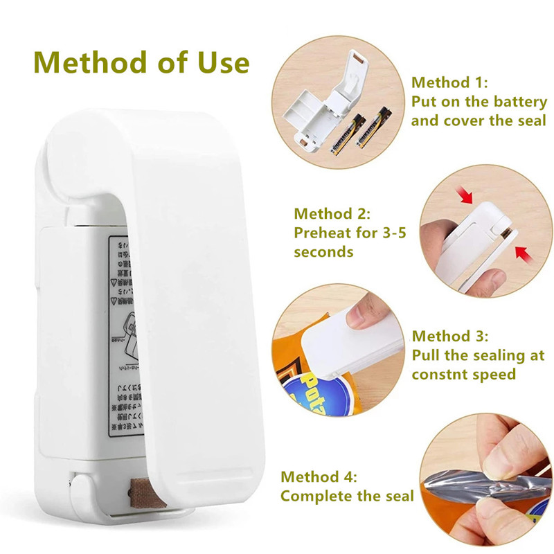 Portable Bag Heat Sealer Plast - Food Storage Vacuum Sealer Machine 评论和价格