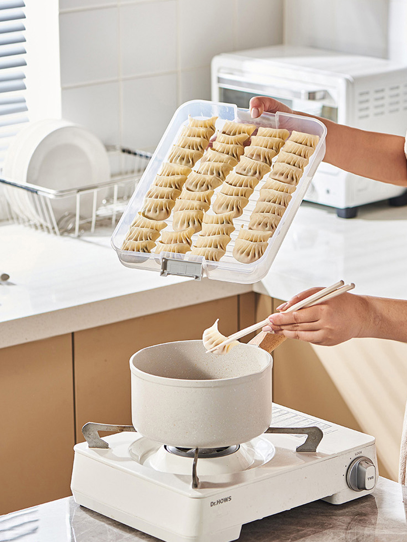 1PC Multi-Layer Dumpling Organ - Food Storage Essentials 评论和价格