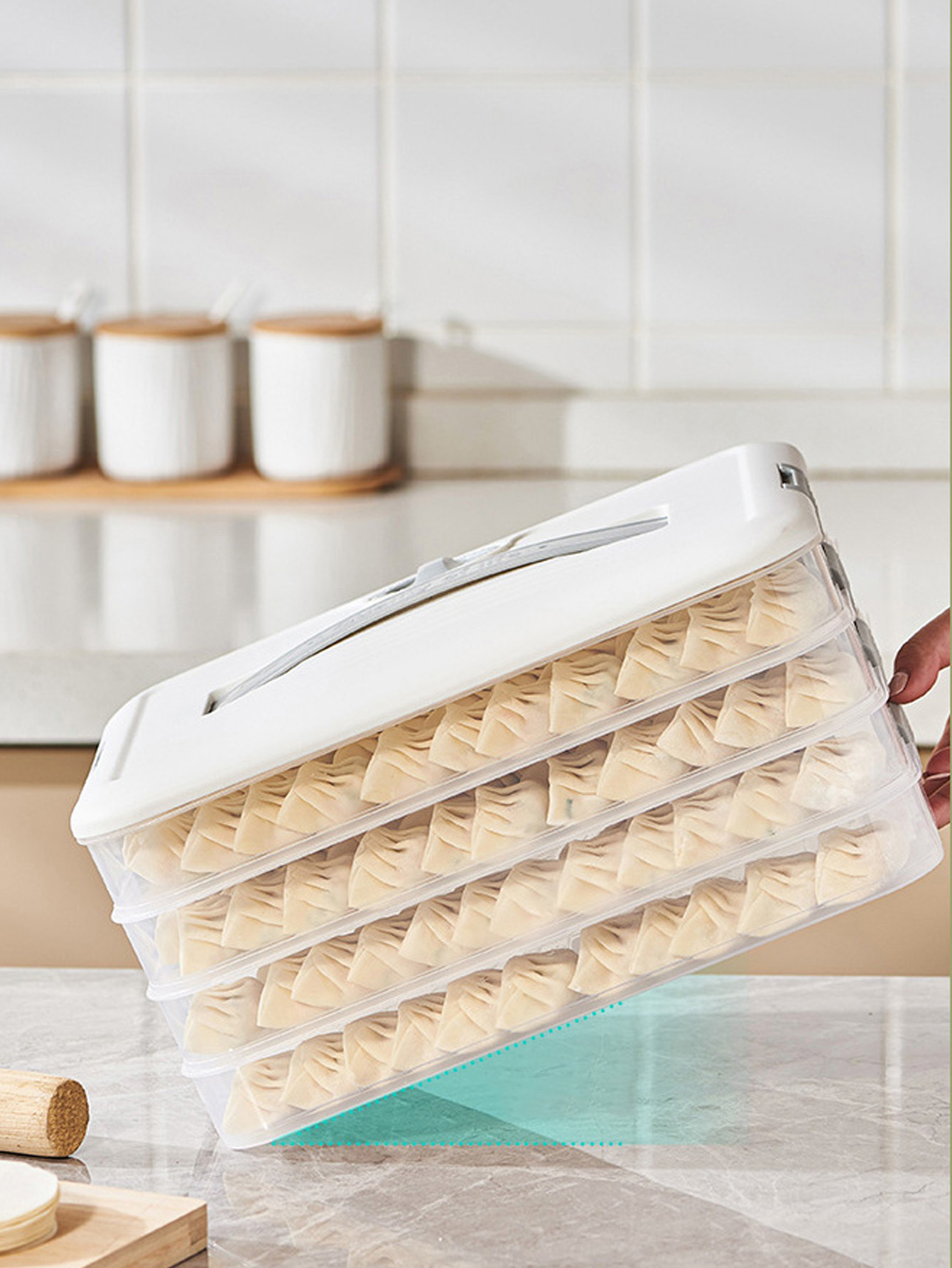 1PC Multi-Layer Dumpling Organ - Food Storage Essentials 评论和价格