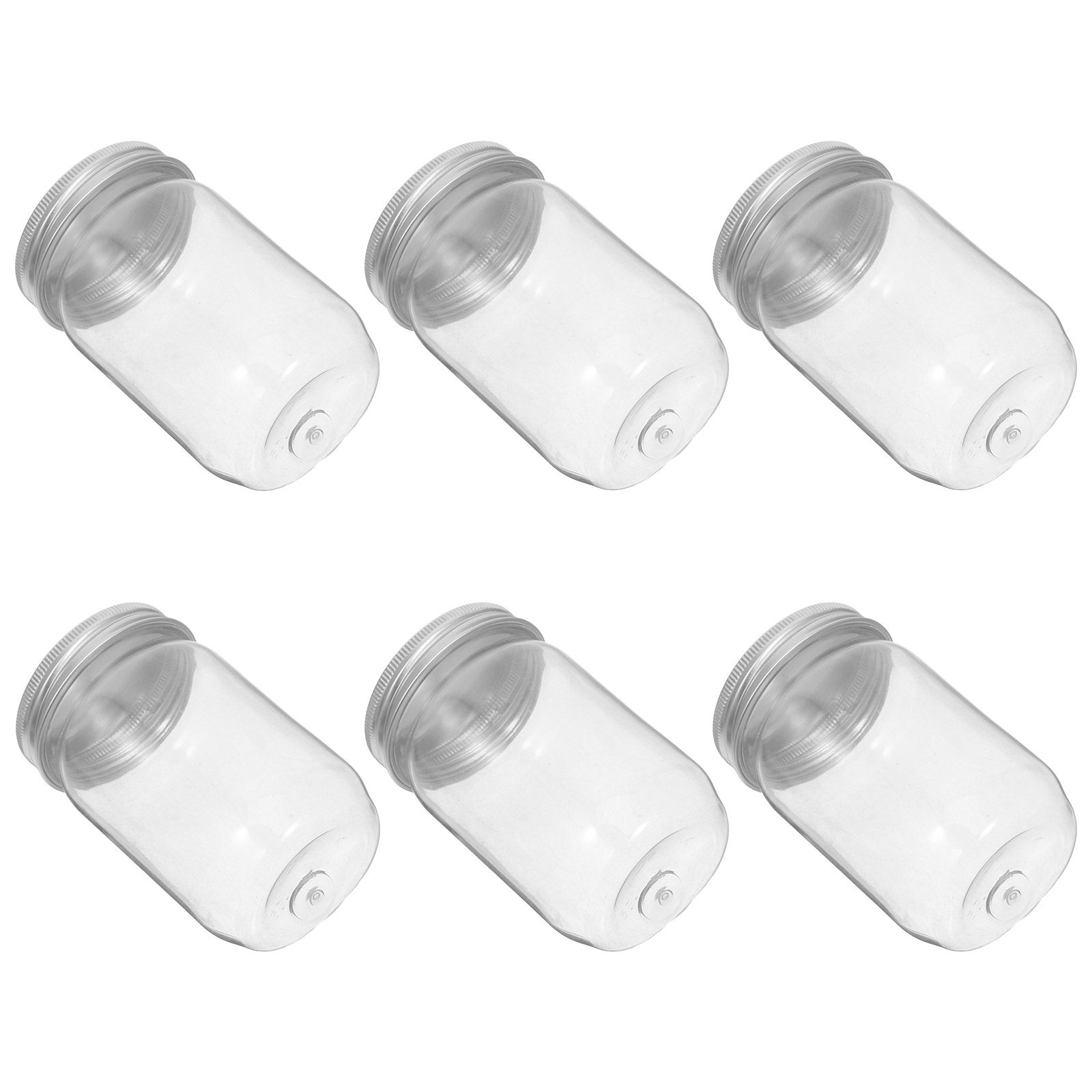 6Pcs Clear Plastic Mason Jars  - Food Storage Containers 评论和价格
