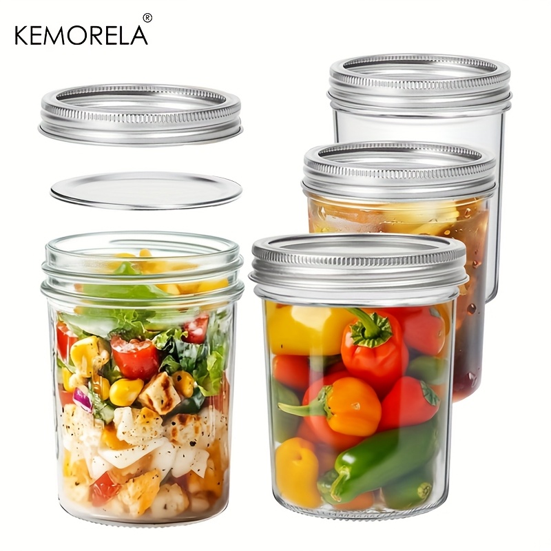 KEMORELA Mason Jars 350ML With - Salad Dressing Bottle 评论和价格
