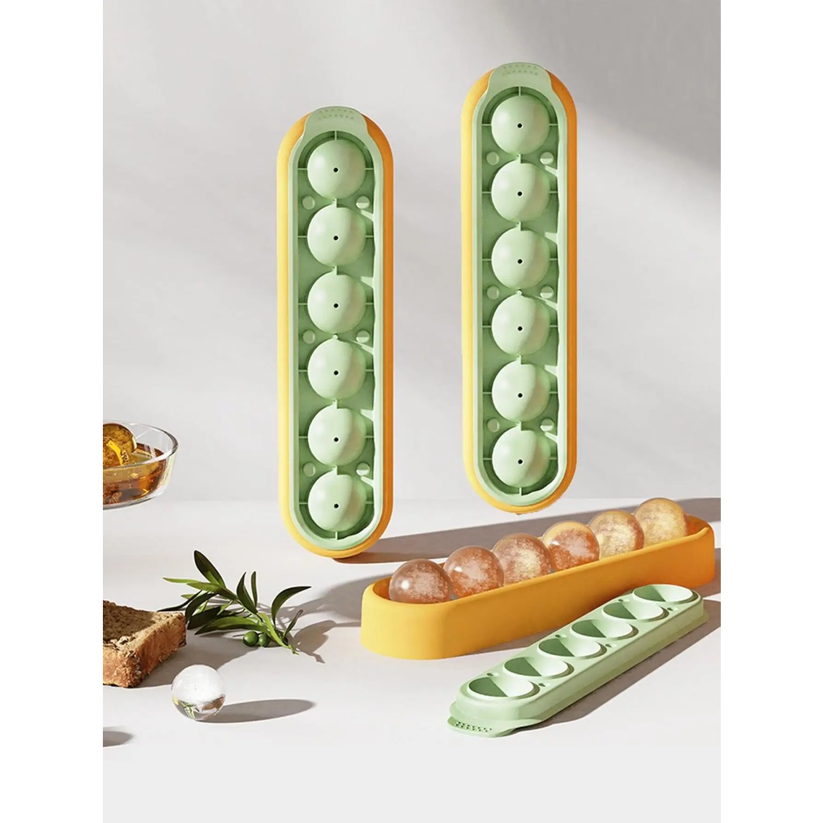 1 Round Ice Hockey Mold, Silic - Food Storage Frozen 评论和价格