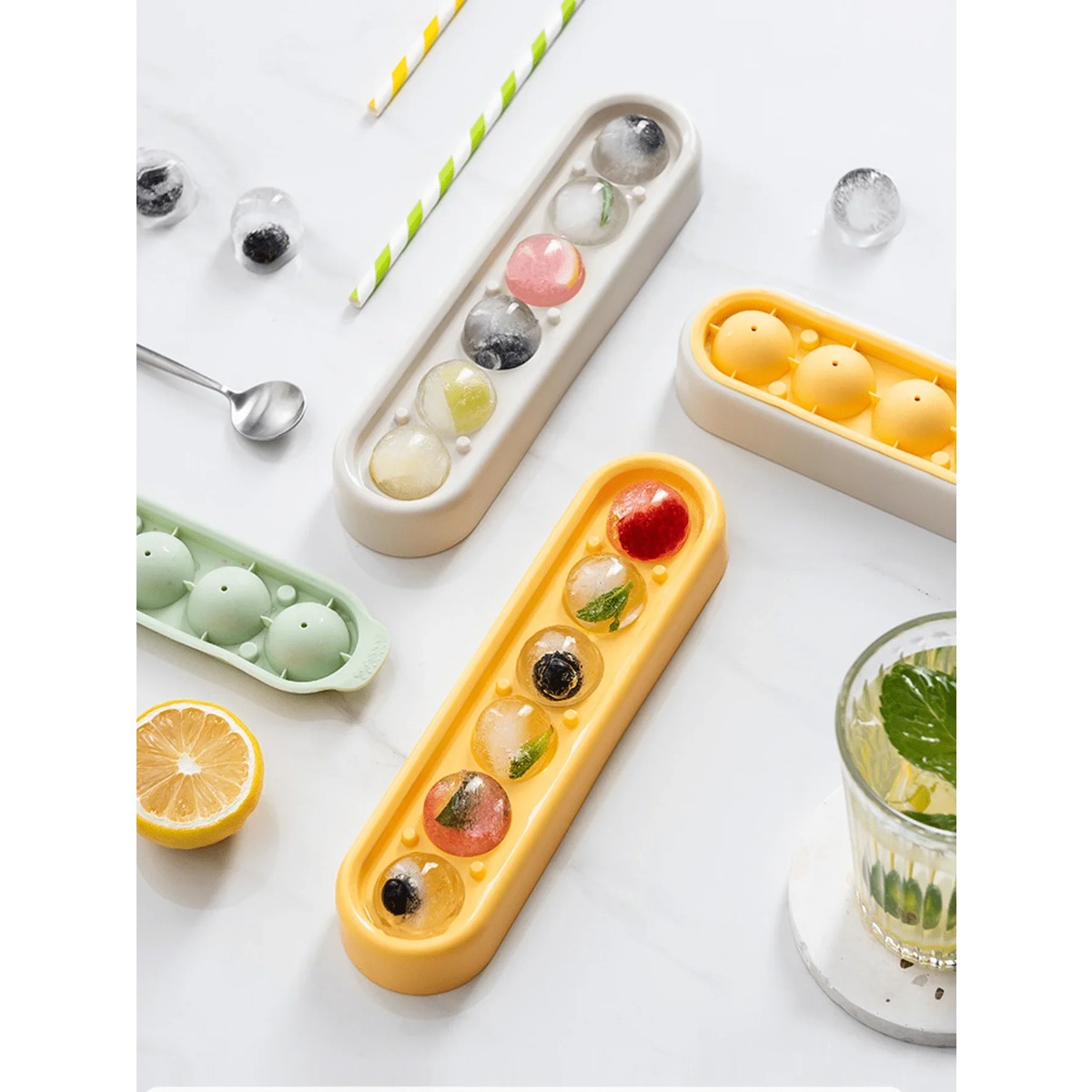 1 Round Ice Hockey Mold, Silic - Food Storage Frozen 评论和价格