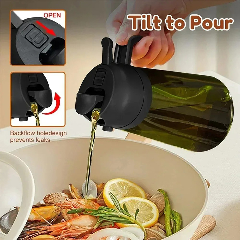 470ml Glass Oil Dispenser 2-in - Salad Dressing Bottle 评论和价格
