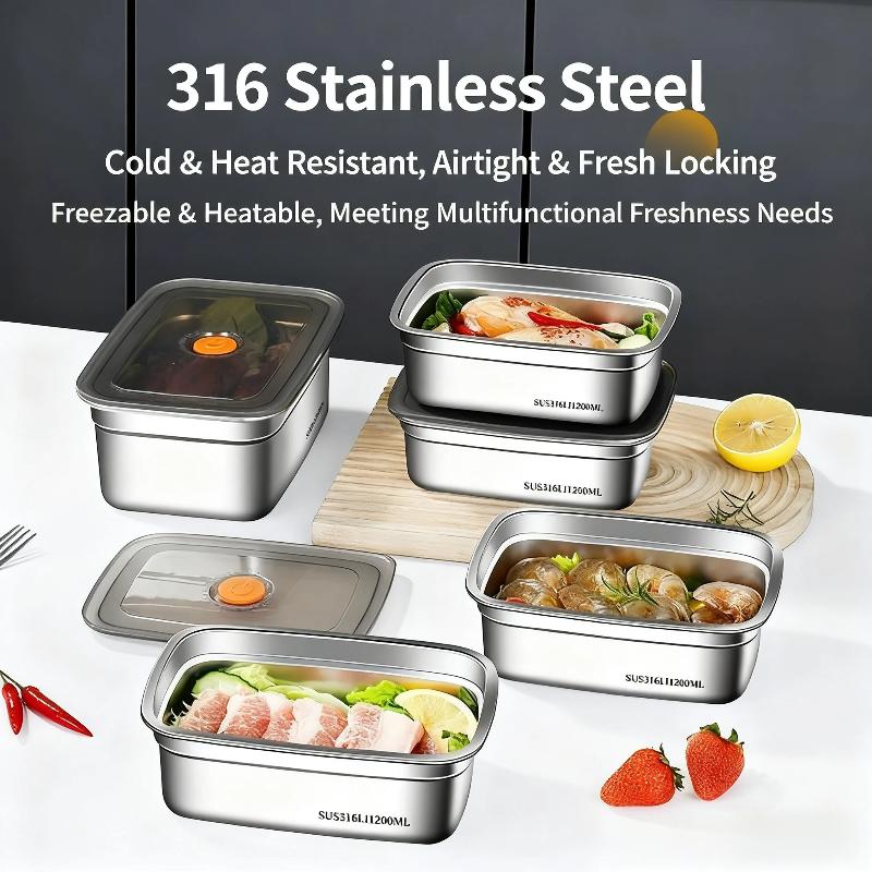 Stainless Steel Sealed Lunch B - Food Storage For Camping 评论和价格