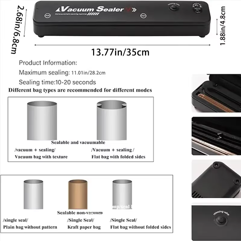 2026 High Quality Vacuum Seale - Food Storage Vacuum Sealer Machine 评论和价格