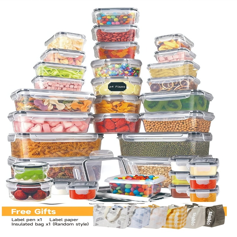 48PCS BPA-Free Food Storage Se - Food Storage Canister 评论和价格