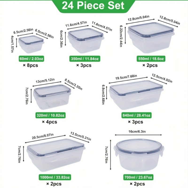 48PCS BPA-Free Food Storage Se - Food Storage Canister 评论和价格