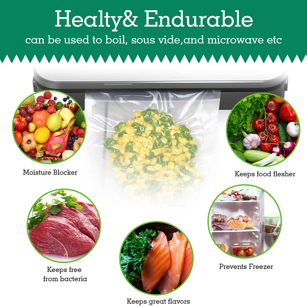 Sous Vide Roll Bags for Vacuum - Food Storage Vacuum Sealer Machine 评论和价格