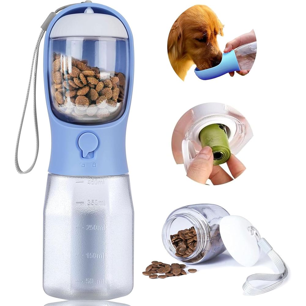 Dog Water Bottle with Food Con - Food Storage Essentials 评论和价格