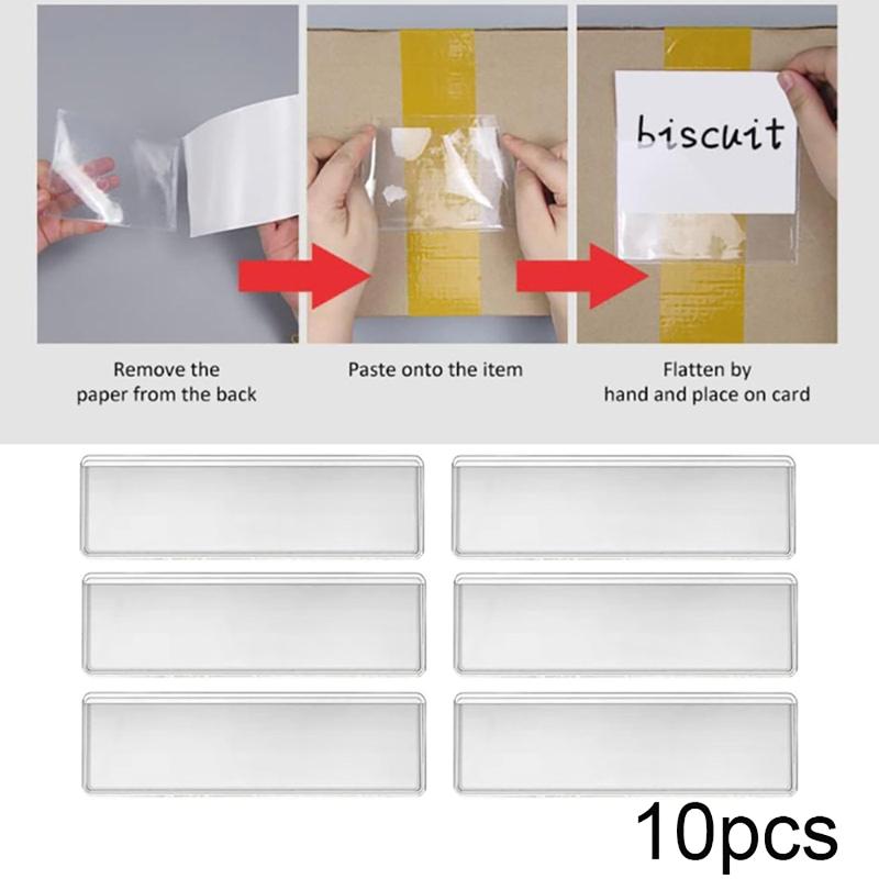 10Pcs Transparent PVC Adhesive - Food Storage Jar Labels 评论和价格